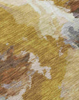LOOMLAN Rugs Theodara Gold Washable Indoor-Outdoor Rug