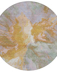 LOOMLAN Rugs Theodara Rust Washable Indoor-Outdoor Rug