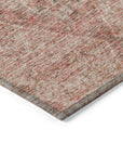 LOOMLAN Rugs Theodora Pink Washable Indoor-Outdoor Rug