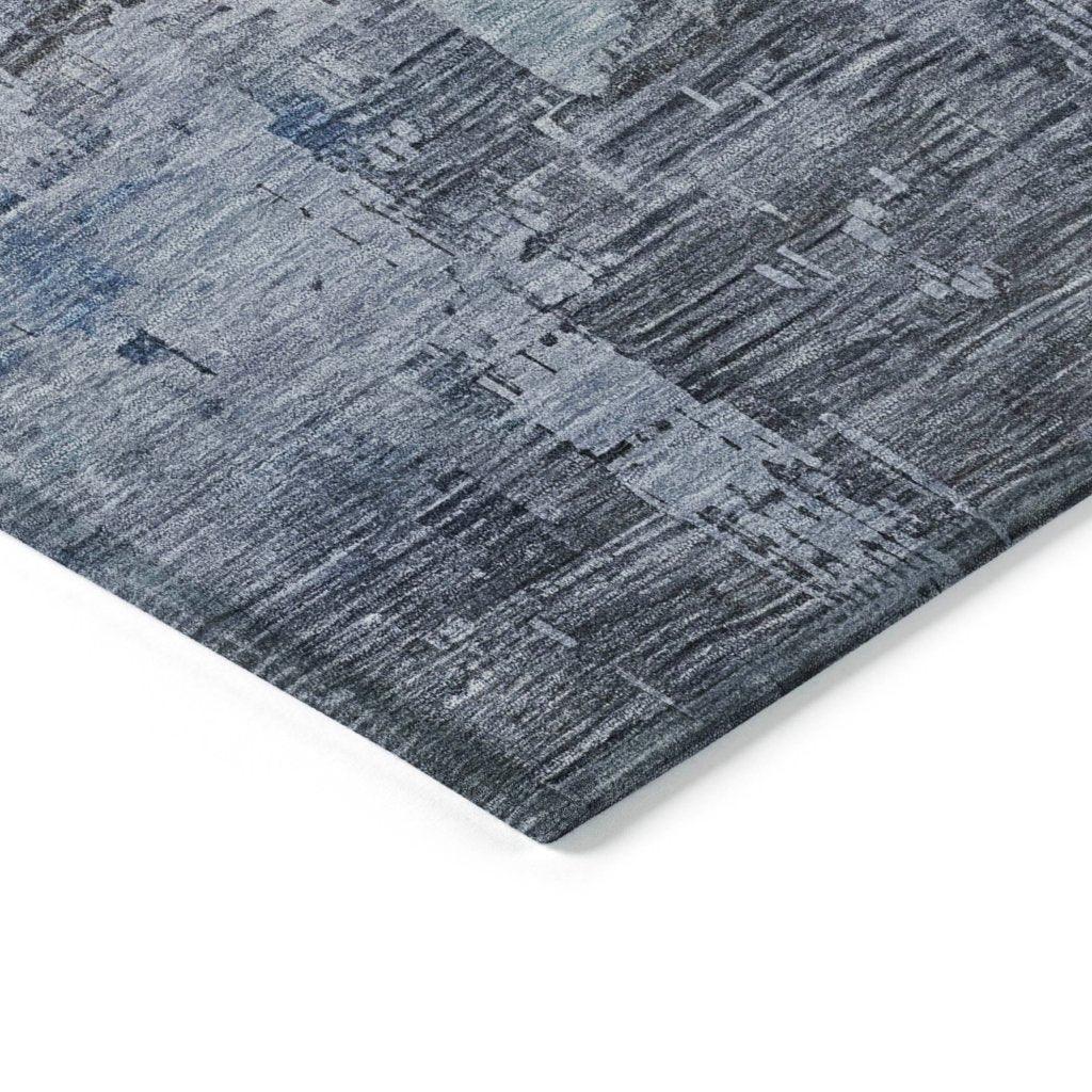 LOOMLAN Rugs Thornyx Gray Washable Indoor-Outdoor Rug