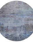 LOOMLAN Rugs Thornyx Gray Washable Indoor-Outdoor Rug