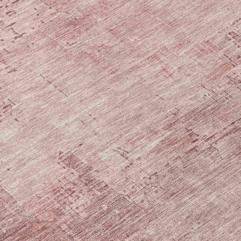 LOOMLAN Rugs Thornyx Pink Washable Indoor-Outdoor Rug