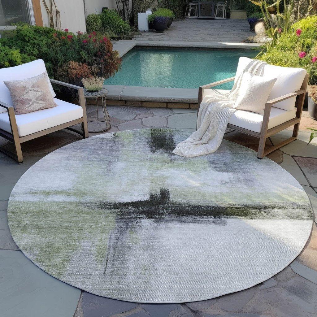LOOMLAN Rugs Tint Green Washable Indoor-Outdoor Rug