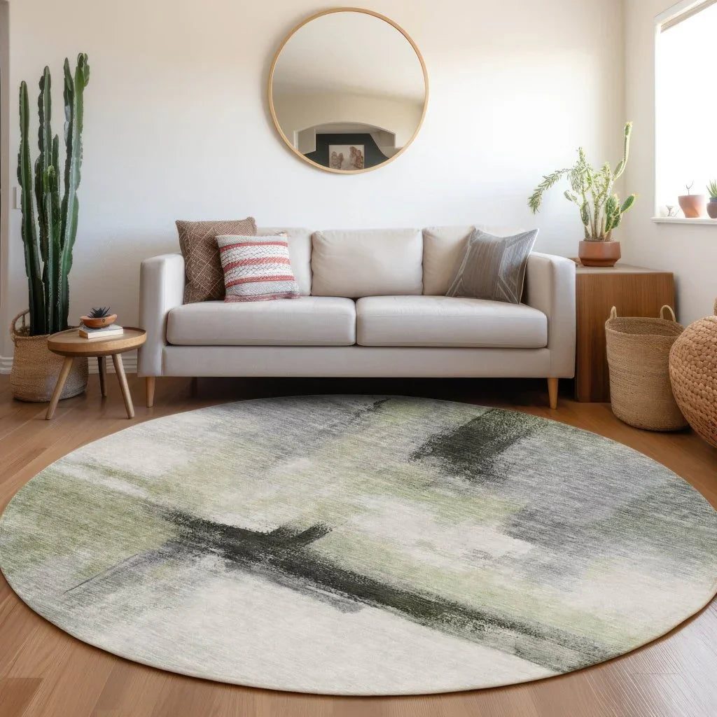 LOOMLAN Rugs Tint Green Washable Indoor-Outdoor Rug
