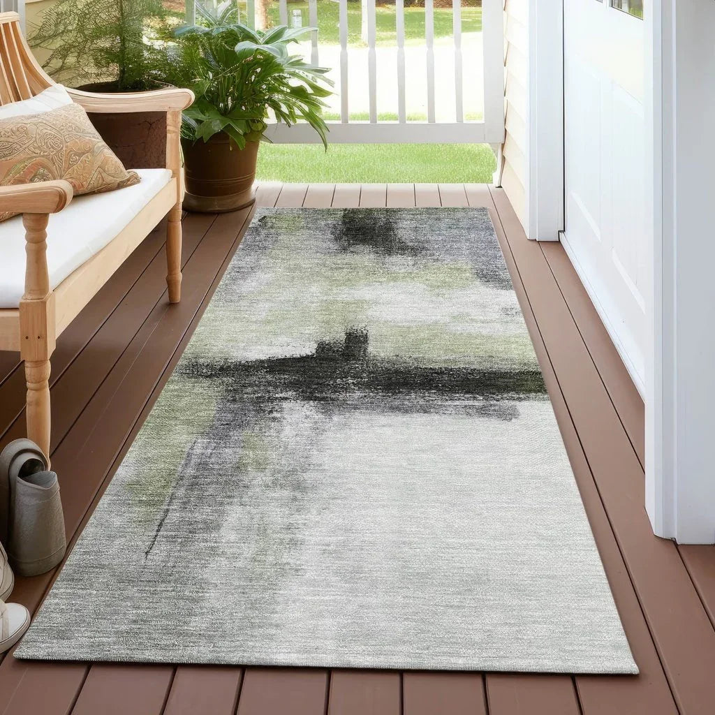 LOOMLAN Rugs Tint Green Washable Indoor-Outdoor Rug