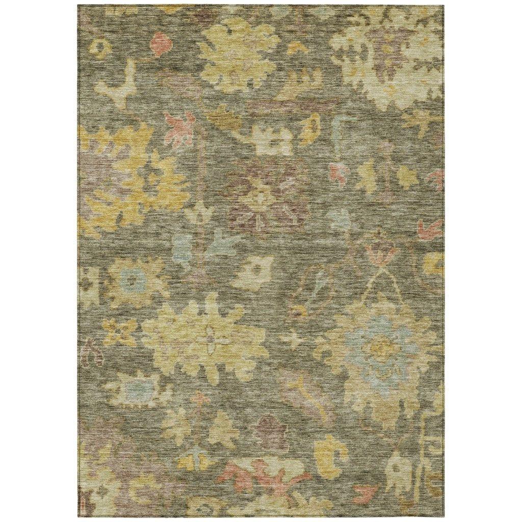 LOOMLAN Rugs Tirana Aloe Washable Indoor-Outdoor Rug