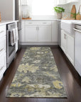 LOOMLAN Rugs Tirana Gray Washable Indoor-Outdoor Rug