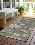 LOOMLAN Rugs Tirana Gray Washable Indoor-Outdoor Rug