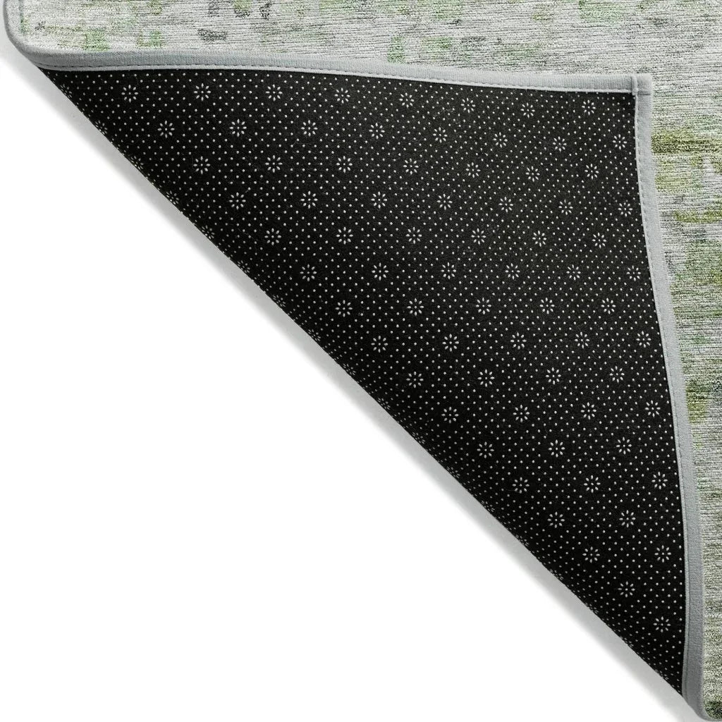 LOOMLAN Rugs Tova Green Washable Indoor-Outdoor Rug