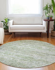 LOOMLAN Rugs Tova Green Washable Indoor-Outdoor Rug