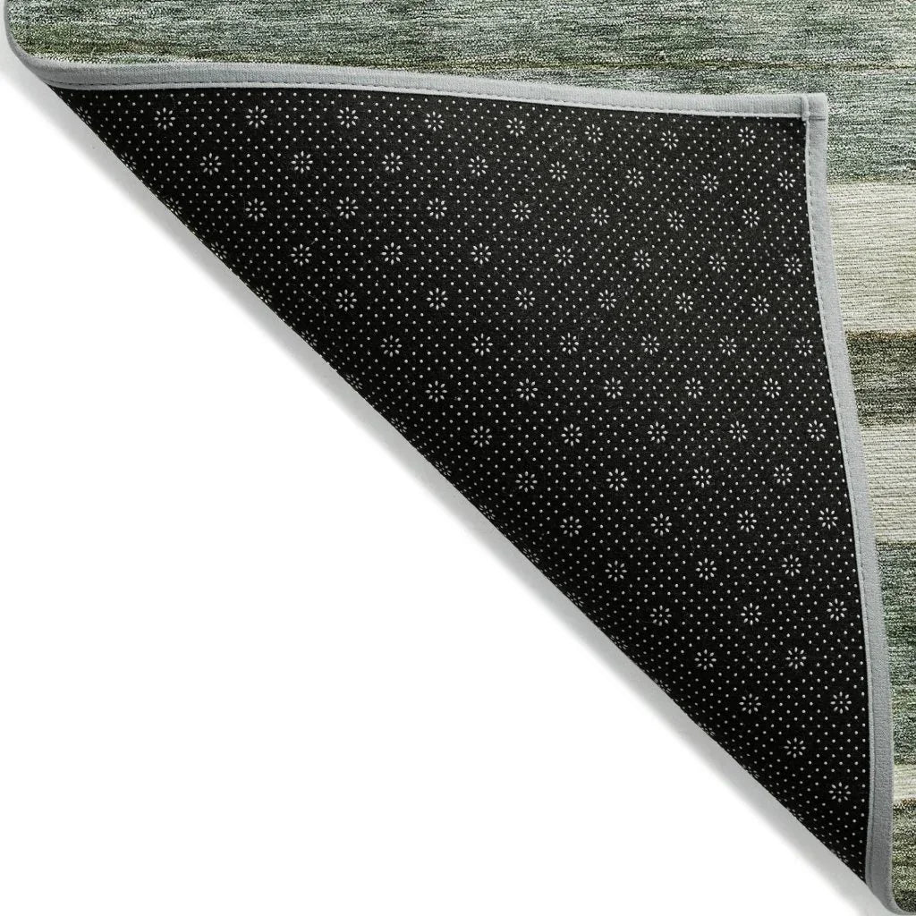 LOOMLAN Rugs Tramma Green Washable Indoor-Outdoor Rug