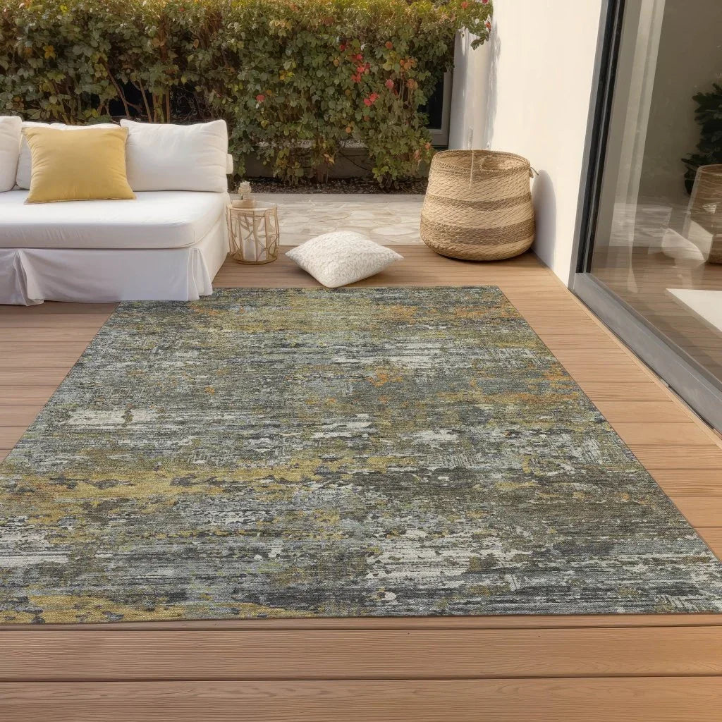 LOOMLAN Rugs Trazia Gold Washable Indoor-Outdoor Rug