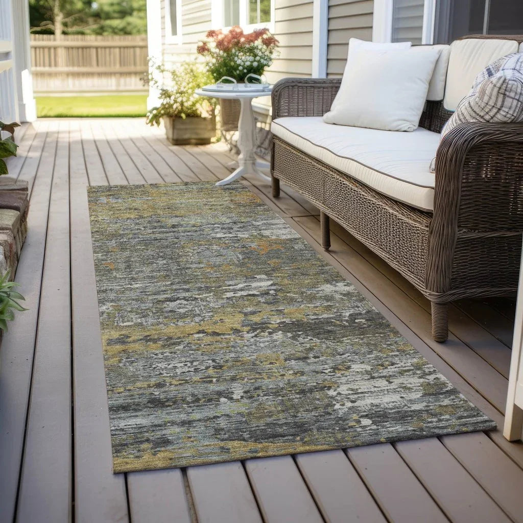 LOOMLAN Rugs Trazia Gold Washable Indoor-Outdoor Rug
