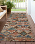 LOOMLAN Rugs Tuska Brown Washable Indoor-Outdoor Rug