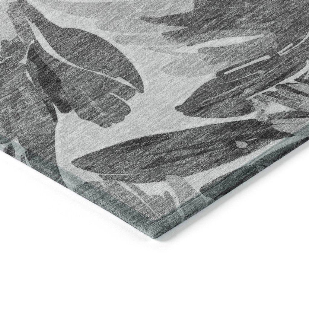 LOOMLAN Rugs Twillith Gray Washable Indoor-Outdoor Rug