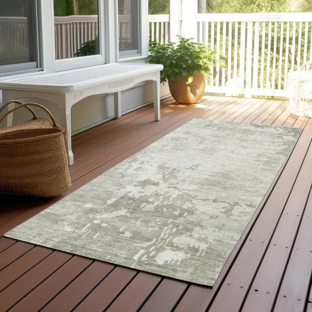 LOOMLAN Rugs Uma Ivory Washable Indoor-Outdoor Rug