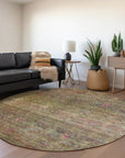 Umbrea Green Washable Indoor - Outdoor Rug - LOOMLAN - LOOMLAN Rugs - Outdoor Rugs