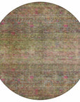 Umbrea Green Washable Indoor - Outdoor Rug - LOOMLAN - LOOMLAN Rugs - Outdoor Rugs