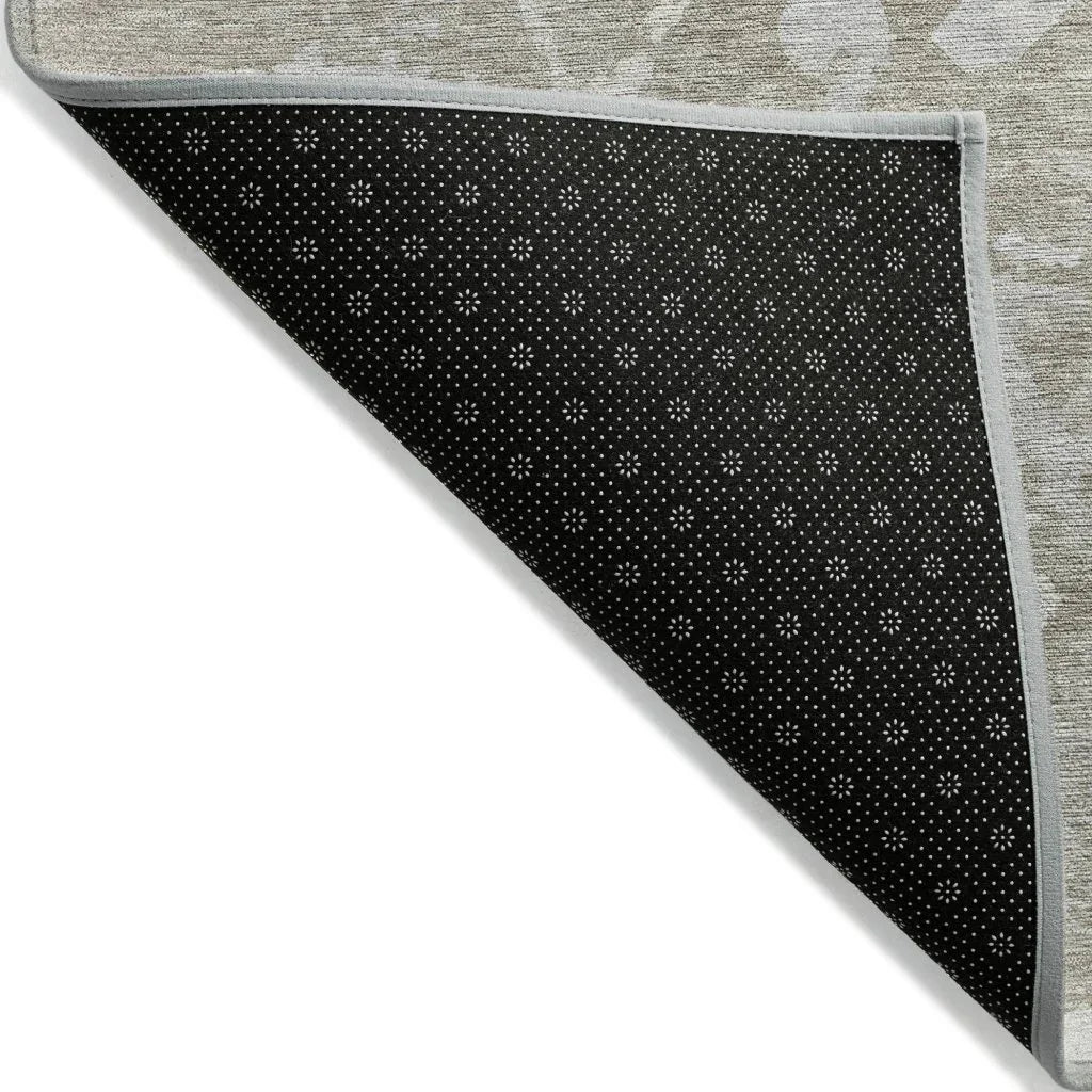 LOOMLAN Rugs Vantar Brown Washable Indoor-Outdoor Rug