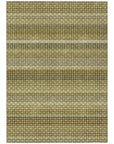 LOOMLAN Rugs Vektura Green Washable Indoor-Outdoor Rug