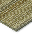 LOOMLAN Rugs Vektura Green Washable Indoor-Outdoor Rug