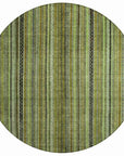LOOMLAN Rugs Velatrix Green Washable Indoor-Outdoor Rug