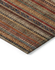 LOOMLAN Rugs Velatrix Orange Washable Indoor-Outdoor Rug