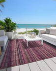 LOOMLAN Rugs Velatrix Pink Washable Indoor-Outdoor Rug