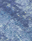 LOOMLAN Rugs Veldan Blue Washable Indoor-Outdoor Rug