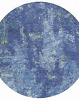 LOOMLAN Rugs Veldan Blue Washable Indoor-Outdoor Rug