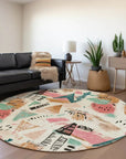 LOOMLAN Rugs Veldorah Ivory Washable Indoor-Outdoor Rug