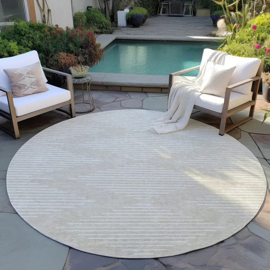 LOOMLAN Rugs Velina Beige Washable Indoor-Outdoor Rug