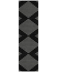 LOOMLAN Rugs Velina Black Washable Indoor-Outdoor Rug