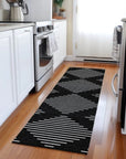 LOOMLAN Rugs Velina Black Washable Indoor-Outdoor Rug