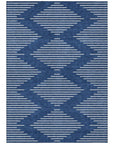 LOOMLAN Rugs Velina Blue Washable Indoor-Outdoor Rug