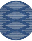 LOOMLAN Rugs Velina Blue Washable Indoor-Outdoor Rug