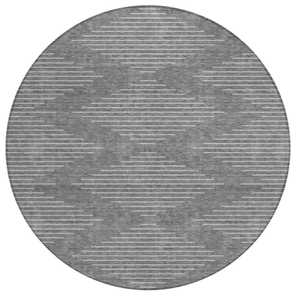 LOOMLAN Rugs Velina Charcoal Washable Indoor-Outdoor Rug