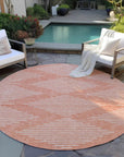LOOMLAN Rugs Velina Salmon Washable Indoor-Outdoor Rug