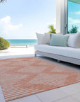LOOMLAN Rugs Velina Salmon Washable Indoor-Outdoor Rug