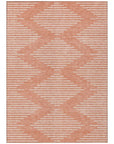LOOMLAN Rugs Velina Salmon Washable Indoor-Outdoor Rug