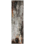 LOOMLAN Rugs Verentha Gray Washable Indoor-Outdoor Rug