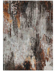 LOOMLAN Rugs Verentha Gray Washable Indoor-Outdoor Rug
