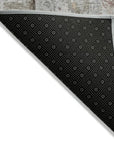 LOOMLAN Rugs Verentha Gray Washable Indoor-Outdoor Rug
