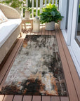 LOOMLAN Rugs Verentha Gray Washable Indoor-Outdoor Rug