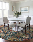 LOOMLAN Rugs Verona Blue Washable Indoor-Outdoor Rug