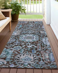 LOOMLAN Rugs Verona Chocolate Washable Indoor-Outdoor Rug
