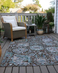LOOMLAN Rugs Verona Chocolate Washable Indoor-Outdoor Rug