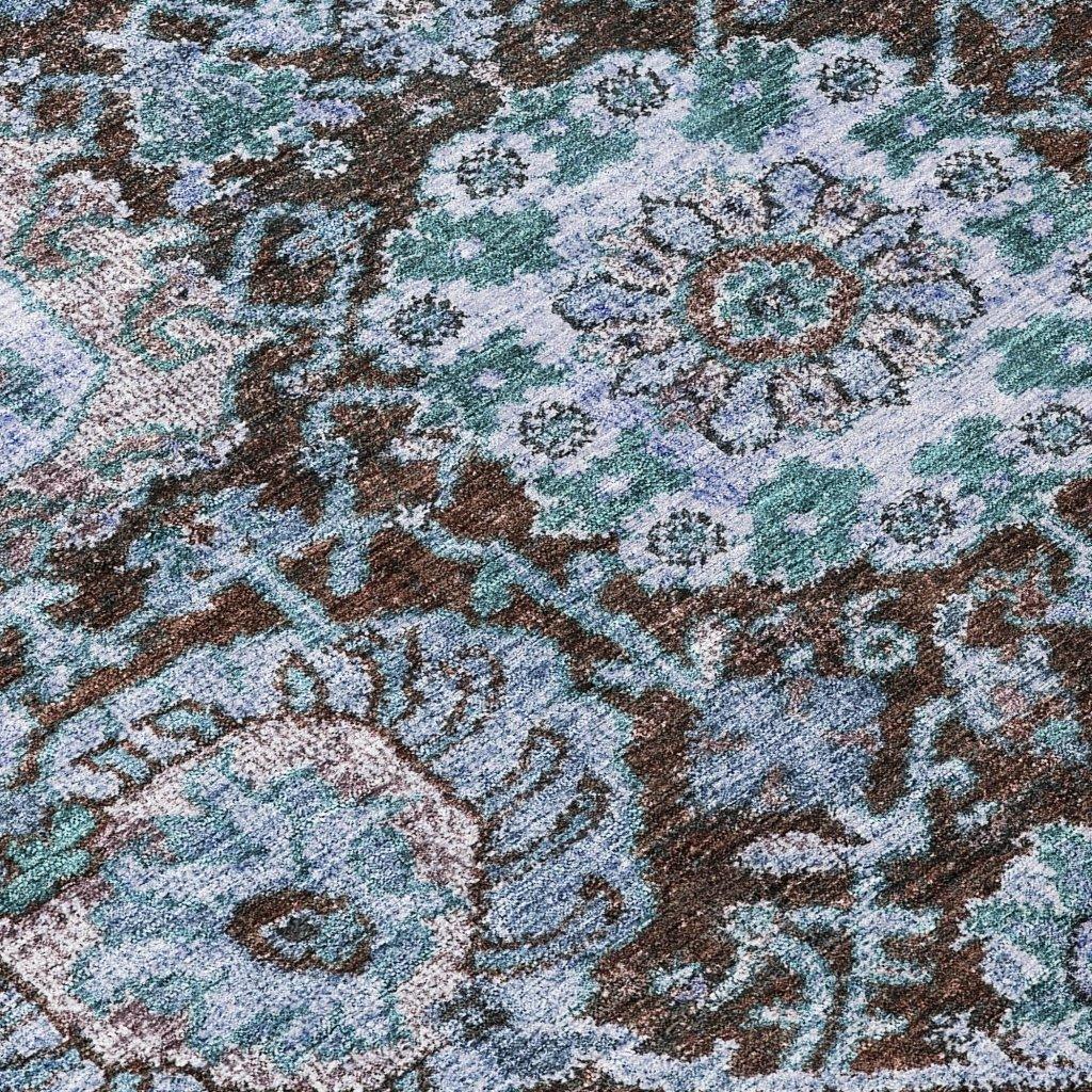 LOOMLAN Rugs Verona Chocolate Washable Indoor-Outdoor Rug