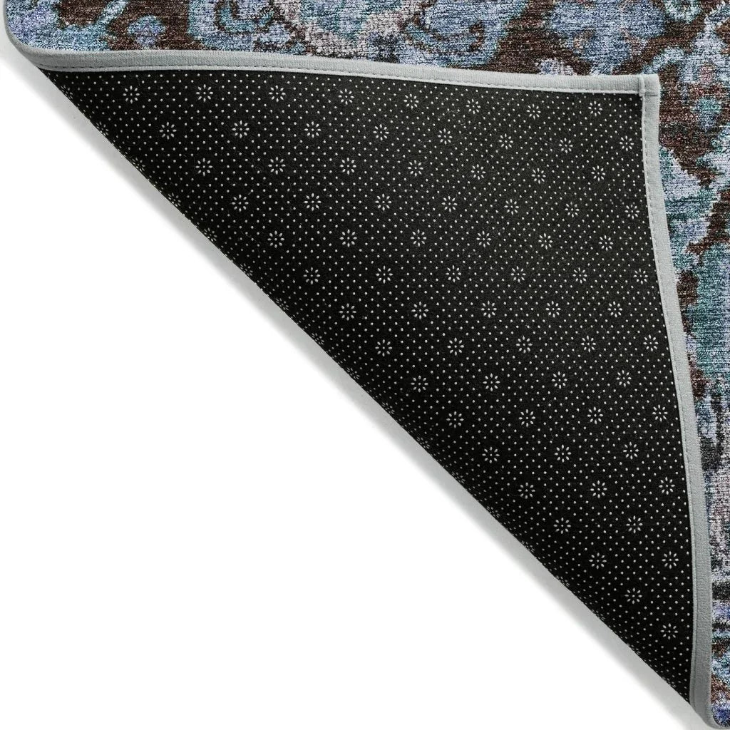 LOOMLAN Rugs Verona Chocolate Washable Indoor-Outdoor Rug