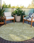LOOMLAN Rugs Verona Green Washable Indoor-Outdoor Rug